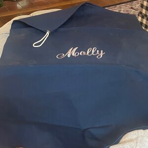 Navy Blue Personalized New Drawstring Laundry Bag